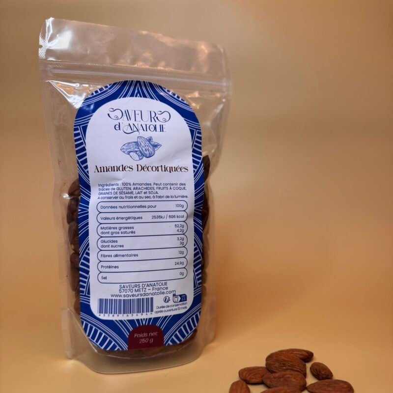 Amandes décortiquées