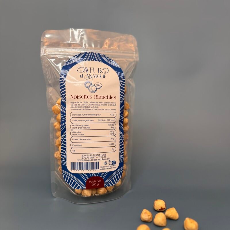 Noisettes blanchies d'Ordu - Qualité premium