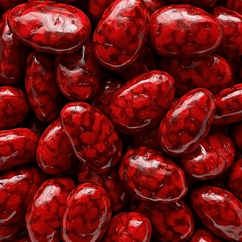 Dragées amande framboise - gourmandise chocolatée fruitée
